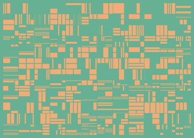 Soyut yeşil çokgenler üretken sanat arkaplanı çizimi 