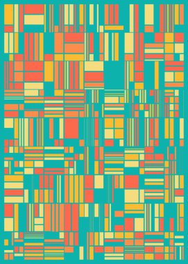 Soyut Renk Poligonları Üretken Sanat arkaplan illüstrasyonu