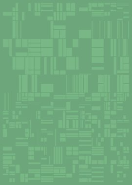 Soyut yeşil çokgenler üretken sanat arkaplanı çizimi 