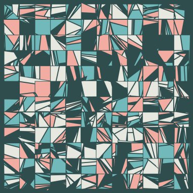 Soyut Renk Poligonları Üretken Sanat arkaplan illüstrasyonu