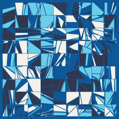 Soyut Renk Poligonları Üretken Sanat arkaplan illüstrasyonu