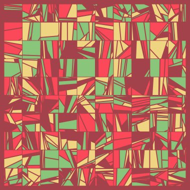 Soyut Renk Poligonları Üretken Sanat arkaplan illüstrasyonu
