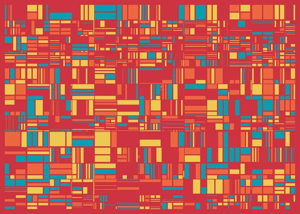 Sammanfattning Random Color Poligones Generativ Konst Bakgrund Illustration — Stock vektor
