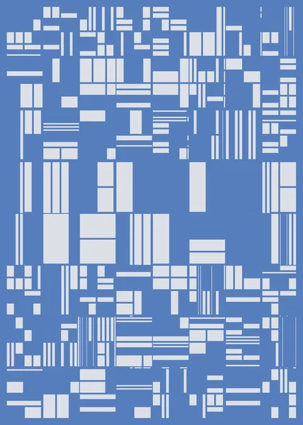 Abstract Random Blue Polygons Generative Art Background Illustration — Stock Vector