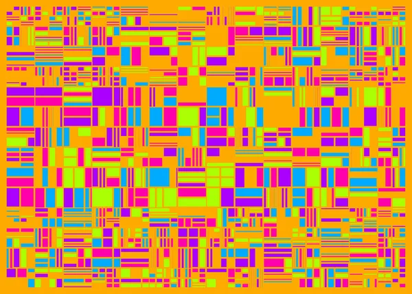 Abstract Random Color Poligones Generative Art Ilustração Fundo — Vetor de Stock