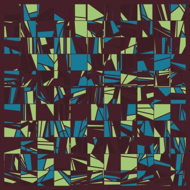 Soyut Renk Poligonları Üretken Sanat arkaplan illüstrasyonu