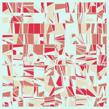 Soyut Renk Poligonları Üretken Sanat arkaplan illüstrasyonu