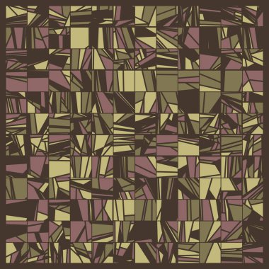 Rastgele renklendirilmiş soyut çokgenler üretken sanat arkaplanı çizimi 