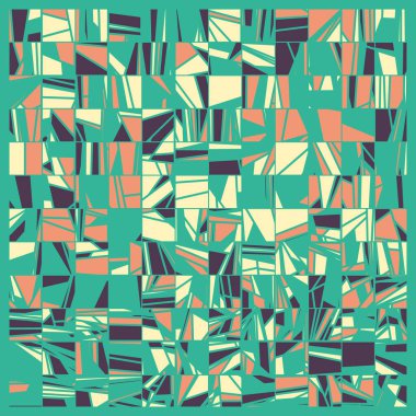 Rastgele renklendirilmiş soyut çokgenler üretken sanat arkaplanı çizimi 