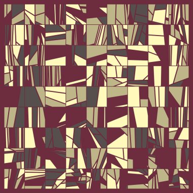 Rastgele renklendirilmiş soyut çokgenler üretken sanat arkaplanı çizimi 