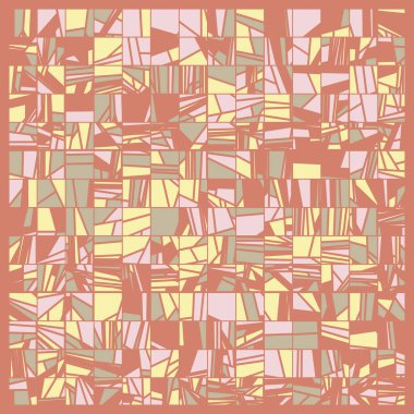 Soyut Renk Poligonları Üretken Sanat arkaplan illüstrasyonu