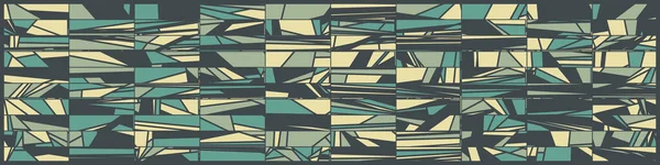 Abstract Willekeurige Groene Veelhoeken Generatieve Kunst Achtergrond Illustratie — Stockvector
