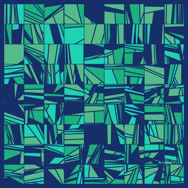Abstract Willekeurige Blauwe Veelhoeken Generatieve Kunst Achtergrond Illustratie — Stockvector