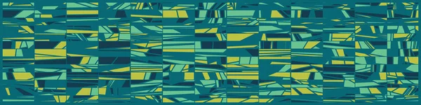 Абстрактні Випадкові Зелені Багатокутники Генеративне Мистецтво Фонова Ілюстрація — стоковий вектор
