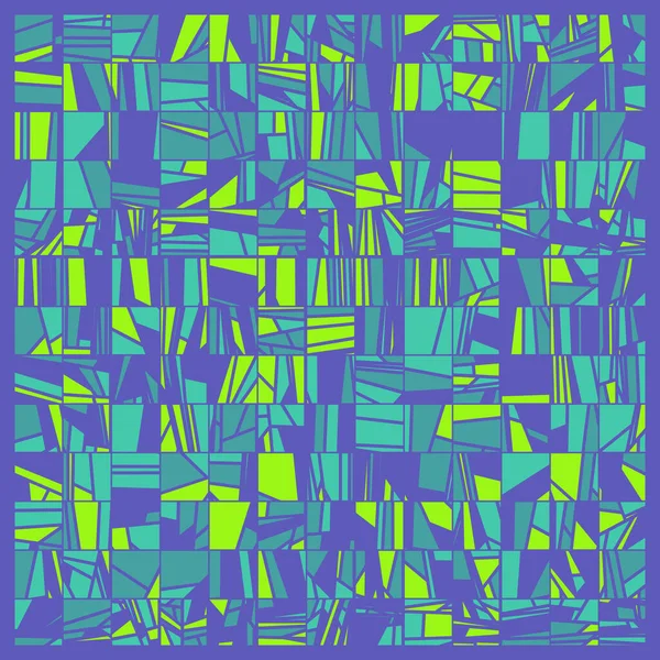 Streszczenie Random Color Poligones Generative Art Tło Ilustracja — Wektor stockowy