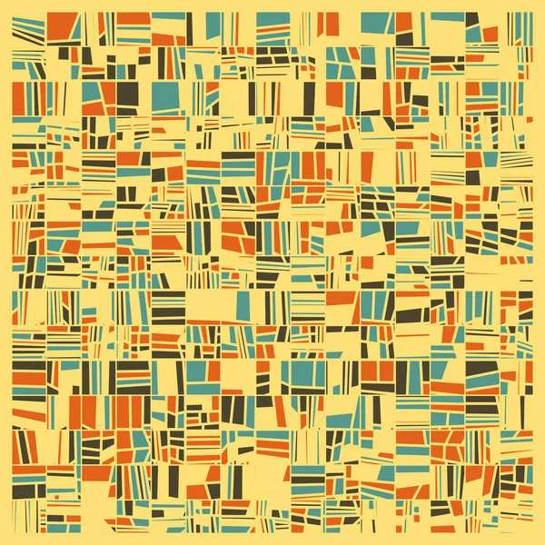 Abstract Random Color Poligones Generative Art Background Illustration — Stock Vector
