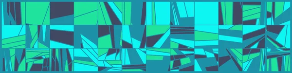 Abstrato Aleatório Azul Polígonos Arte Gerativa Fundo Ilustração —  Vetores de Stock