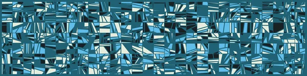 Abstrakte Zufällige Blaue Polygone Generative Kunst Hintergrund Illustration — Stockvektor