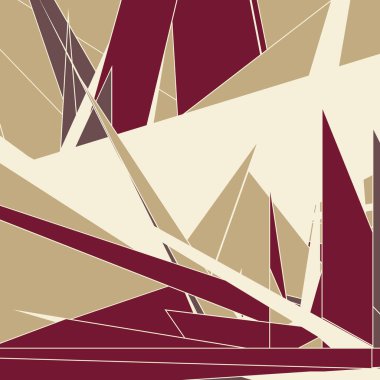 Rastgele renklendirilmiş soyut çokgenler üretken sanat arkaplanı çizimi 