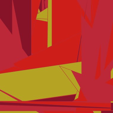 Rastgele renklendirilmiş soyut çokgenler üretken sanat arkaplanı çizimi 