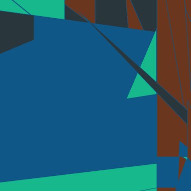 Rastgele renklendirilmiş soyut çokgenler üretken sanat arkaplanı çizimi 