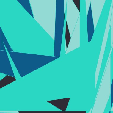 Rastgele renklendirilmiş soyut çokgenler üretken sanat arkaplanı çizimi 