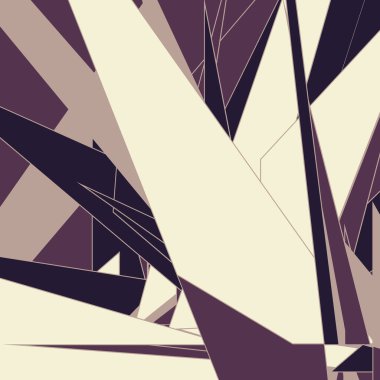 Rastgele renklendirilmiş soyut çokgenler üretken sanat arkaplanı çizimi 