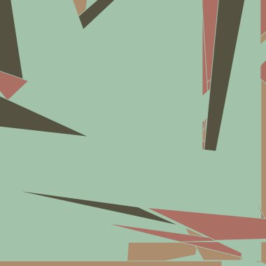 Soyut yeşil çokgenler üretken sanat arkaplanı çizimi 