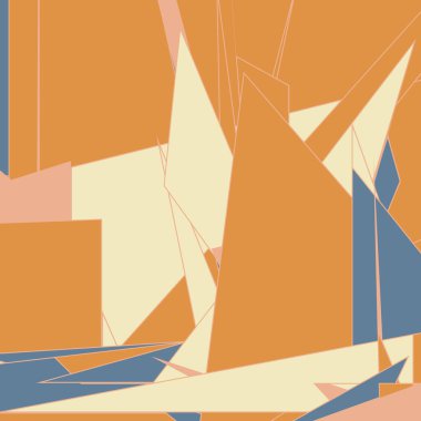 Soyut Renk Poligonları Üretken Sanat arkaplan illüstrasyonu