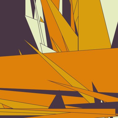 Soyut Renk Poligonları Üretken Sanat arkaplan illüstrasyonu