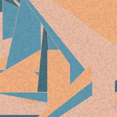 Soyut Renk Poligonları Üretken Sanat arkaplan illüstrasyonu