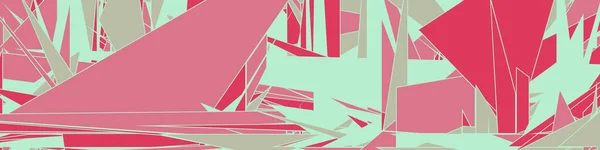 Streszczenie Random Color Poligones Generative Art Tło Ilustracja — Wektor stockowy