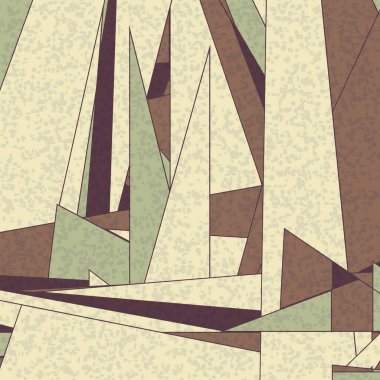 Soyut Renk Poligonları Üretken Sanat arka planı, vektör illüstrasyonu