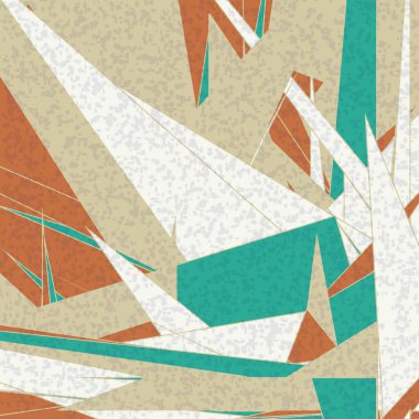 Soyut Renk Poligonları Üretken Sanat arka planı, vektör illüstrasyonu