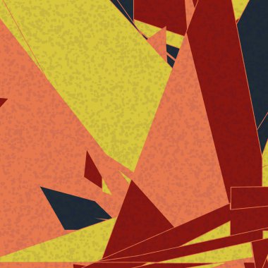 Soyut Renk Poligonları Üretken Sanat arka planı, vektör illüstrasyonu