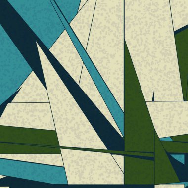 Soyut Renk Poligonları Üretken Sanat arka planı, vektör illüstrasyonu