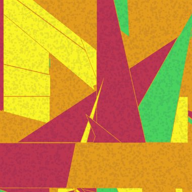 Soyut Renk Poligonları Üretken Sanat arka planı, vektör illüstrasyonu