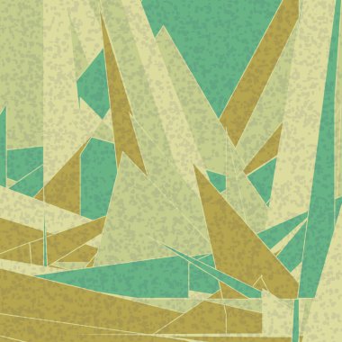 Soyut Renk Poligonları Üretken Sanat arka planı, vektör illüstrasyonu