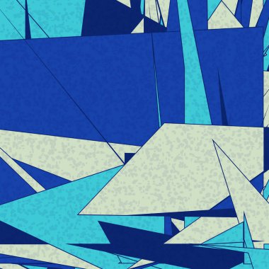 Soyut Renk Poligonları Üretken Sanat arka planı, vektör illüstrasyonu