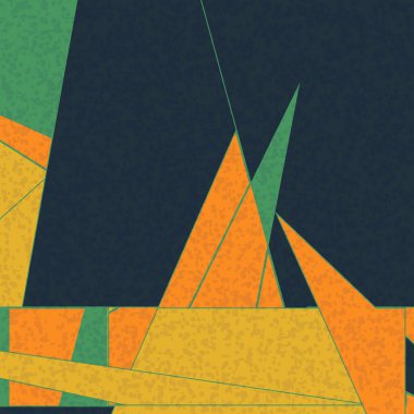 Soyut Renk Poligonları Üretken Sanat arka planı, vektör illüstrasyonu