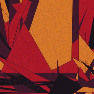 Soyut Renk Poligonları Üretken Sanat arka planı, vektör illüstrasyonu