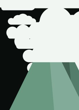 sanatsal renkli dağlar vektör illüstrasyonu