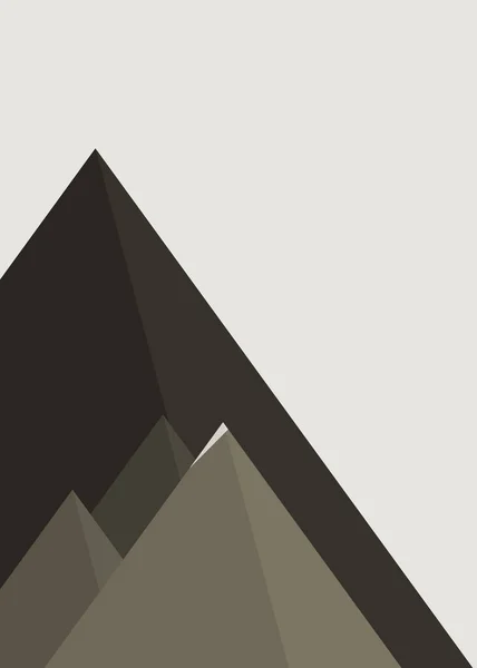 Illustration Vectorielle Artistique Colorée Des Montagnes — Image vectorielle