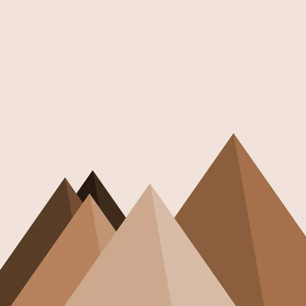 Artistico Colorato Montagne Vettoriale Illustrazione — Vettoriale Stock