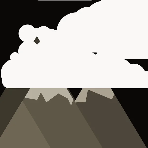 Abstrakte Zufällige Platzierte Berge Panorama Generative Kunst Hintergrund Illustration — Stockvektor
