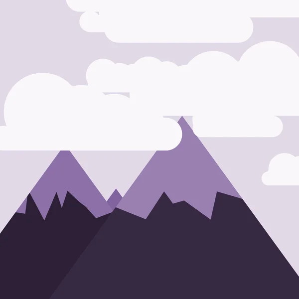 Abstraktní Náhodné Umístěné Hory Panorama Generativní Umění Pozadí Ilustrace — Stockový vektor