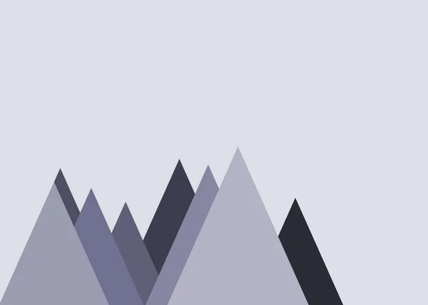 Abstracto Aleatorio Colocado Montañas Panorama Arte Generativo Fondo Ilustración — Vector de stock