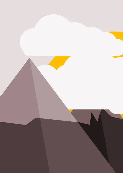 Αφηρημένη Τυχαία Τοποθετηθεί Πανόραμα Βουνά Παραγωγική Τέχνη Φόντο Διανυσματική Απεικόνιση — Διανυσματικό Αρχείο