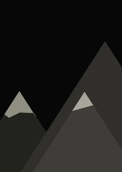Αφηρημένη Τυχαία Τοποθετημένα Βουνά Πανόραμα Παραγωγική Τέχνη Φόντο Εικονογράφηση — Διανυσματικό Αρχείο