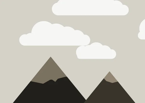 Abstrakcyjny Zielony Losowo Umieszczone Góry Panorama Generatywne Sztuka Tło Ilustracja — Wektor stockowy